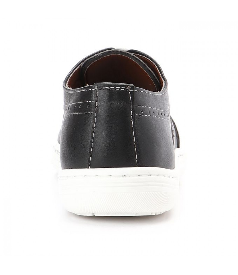 Andora Lace Up Leather Shoes - Black