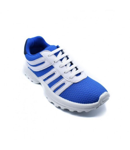 SHOES CLUB Canvas Lace Up Sneakers - Blue