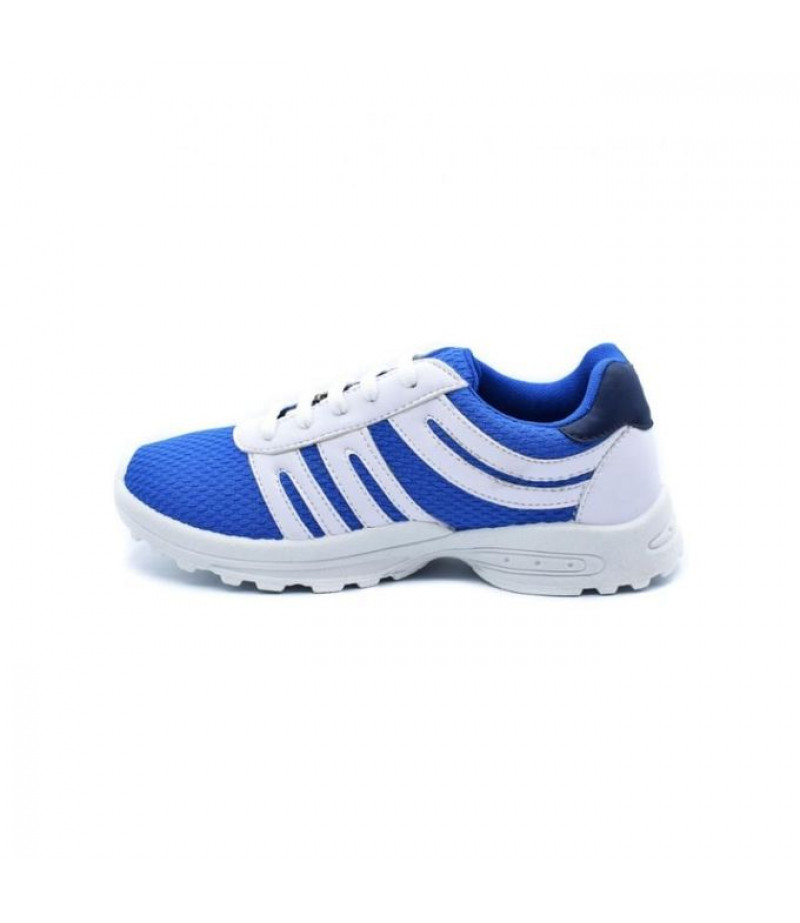 SHOES CLUB Canvas Lace Up Sneakers - Blue