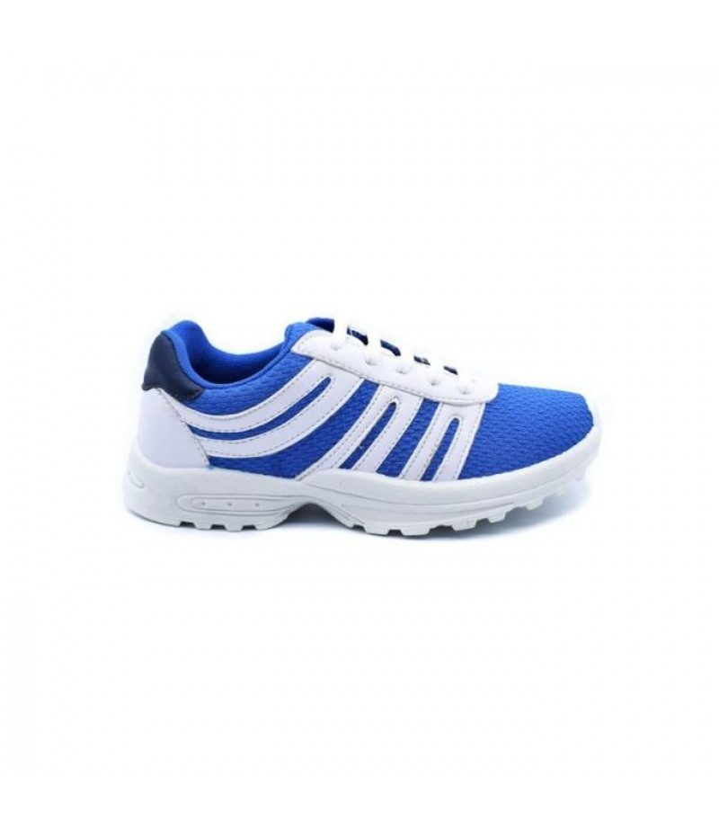 SHOES CLUB Canvas Lace Up Sneakers - Blue